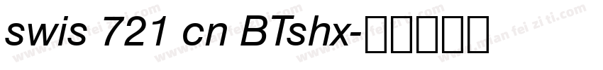 swis 721 cn BTshx字体转换